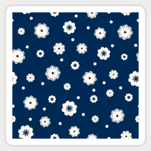 Snow and flowers Sticker